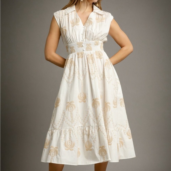 Shannel’s Closet Dresses & Skirts - Tropical Breeze Embroidered Midi Dress